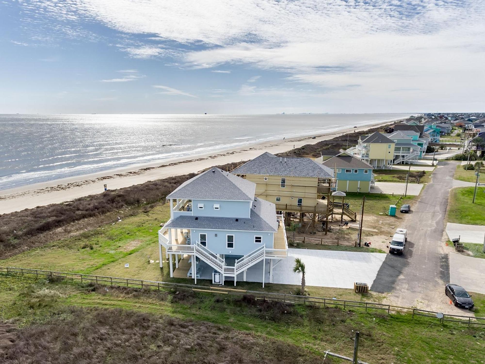 Villa Sea It All Beachfront 4Br! Panoramic Views, Bar & Large Decks à Crystal Beach Extérieur photo